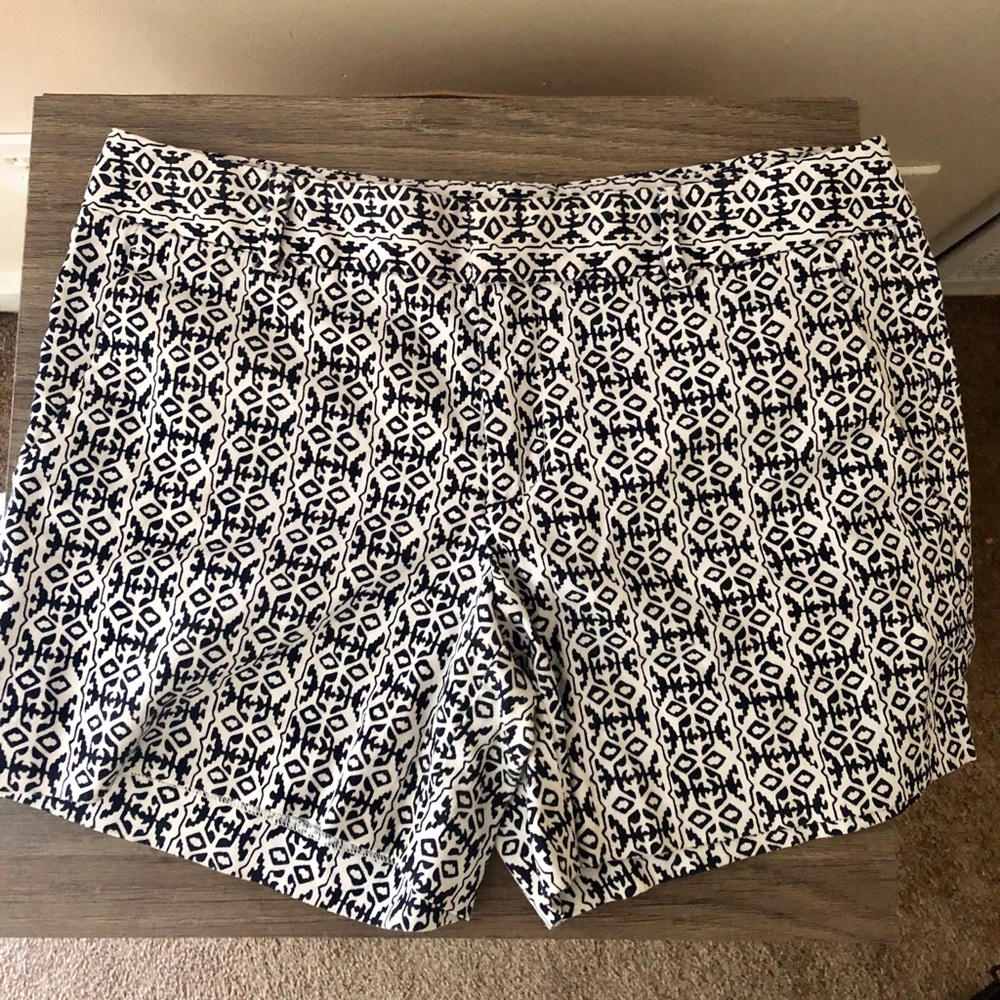 Navy and White Aztec Print BR Shorts